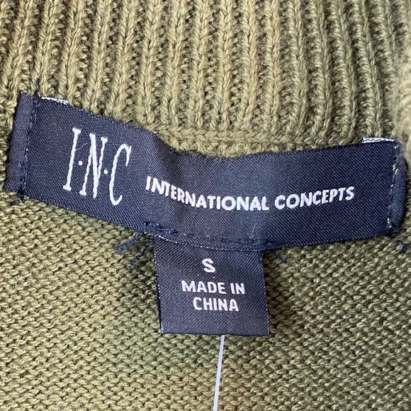 INC International Concepts Men's Zip Front Cardigan - Small - NWT - Picture 5 of 7